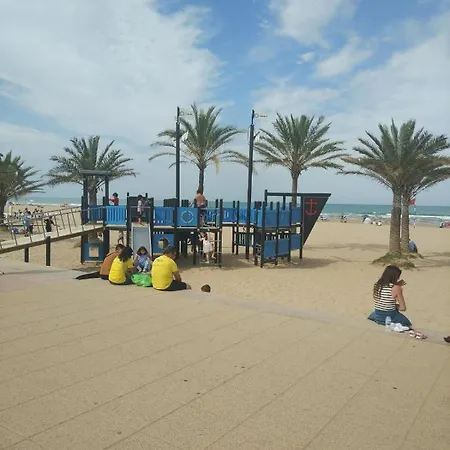 Apartamento Milka Gandia Playa Buitenkant foto